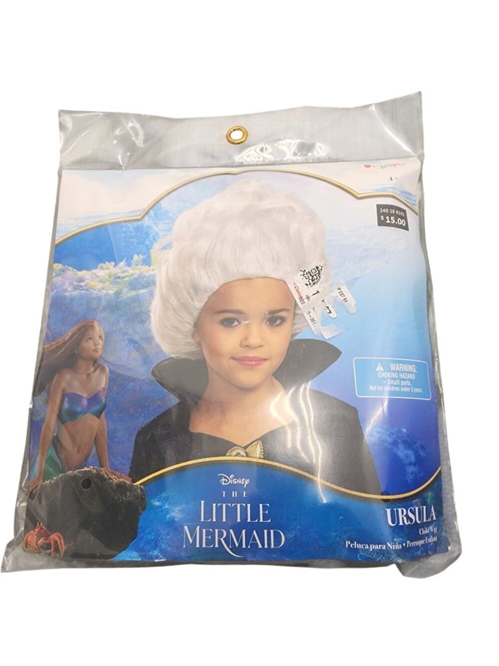 NEW NIP Disguise Disney The Little Mermaid Ursula Child Wig Halloween Costume